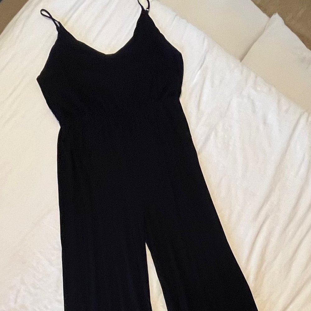 Lulu's Black Sleeveless Wide-Leg Jumpsuit - Picture 10 of 14